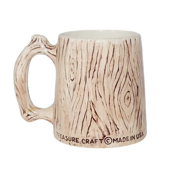 Vtg Treasure Craft Bush Gardens Coffee Tea Cup Mug Butterfly Made in USA Ceramic - Picture 3 of 7